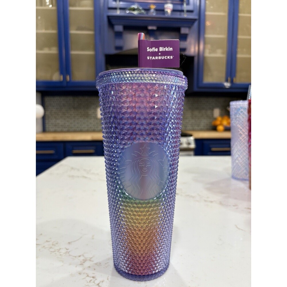 Starbucks x Sofie Birkin Pride Rainbow Venti Studded Cold Cup Tumbler New